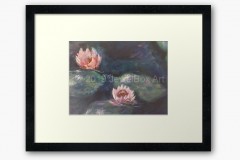 JewelBox-Art-Lily-Pond-Rose-Detail-1-Framed-Art-Print