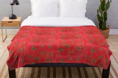 JewelBox-Art-Antique-Butterflies-Red-Throw-Blanket