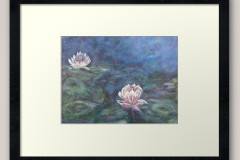 jewelbox-art-white-lilypond-detail-1-framed-art-print