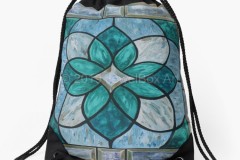 JewelBox-Art-Stained-Glass-Window-Green-Drawstring-Bag