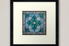 jewelbox-art-stained-glass-window-green-art-print